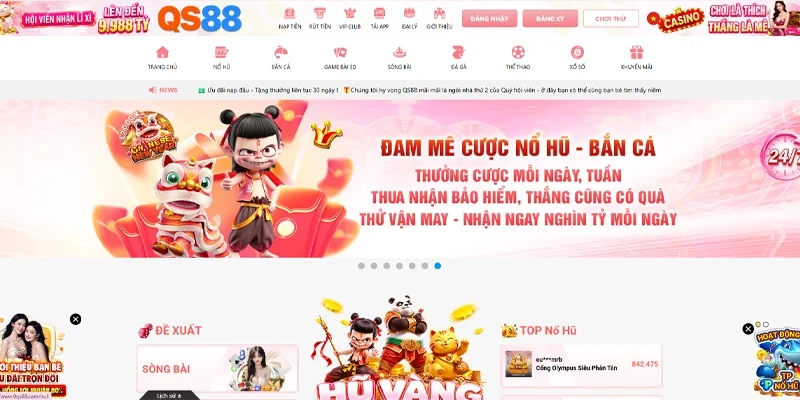 Thương hiệu QS88 là nhà cái quốc tế uy tín